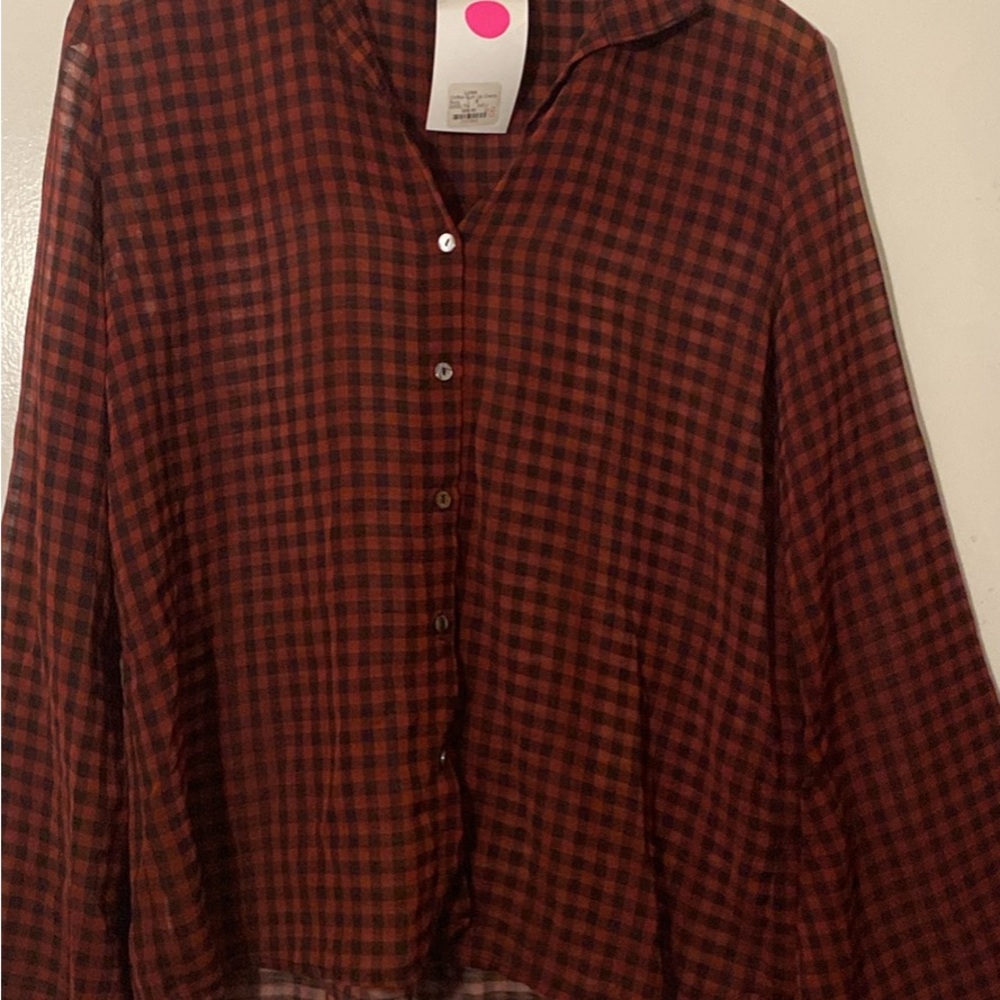 Karlie Red and Black Blouse Classic Design